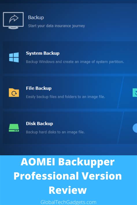 AOMEI Backupper Standard 6.0 Installer Download
