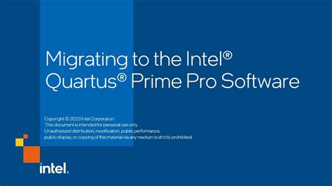 Intel Quartus Prime Pro