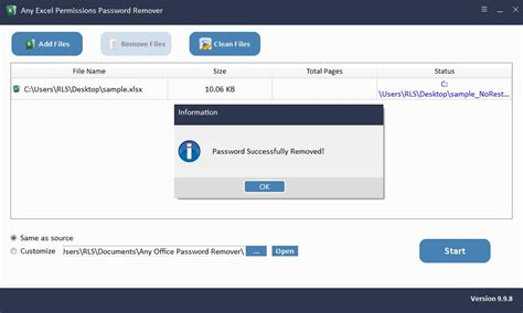 IUWEsoft Remove Excel Permissions